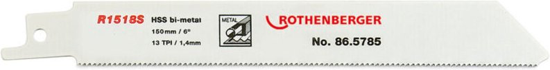 Rothenberger - Universal-Sägeblatt, 150x20x0,9, 13 tpi (5er-Pack) - 865785