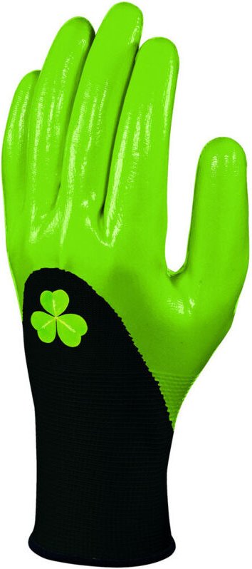 Spezielle Erntestrickhandschuhe mit Beschichtung Grün auf Karte - Delta Plus