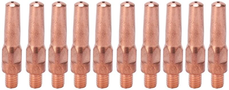 Ej.life - 10 Stück Leitfähige Düsen mit Kontaktspitze 8,8 x 40 x 1,2 Mm, Geeignet für die Meisten Schweißgeräte