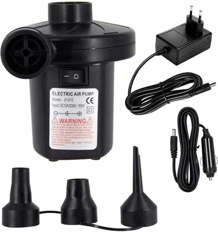 Tragbare elektrische Luftpumpe, DC 12 V/AC 230 240 V, schnelles Befüllen, elektrische Luftpumpe für aufblasbare Luftmatr...