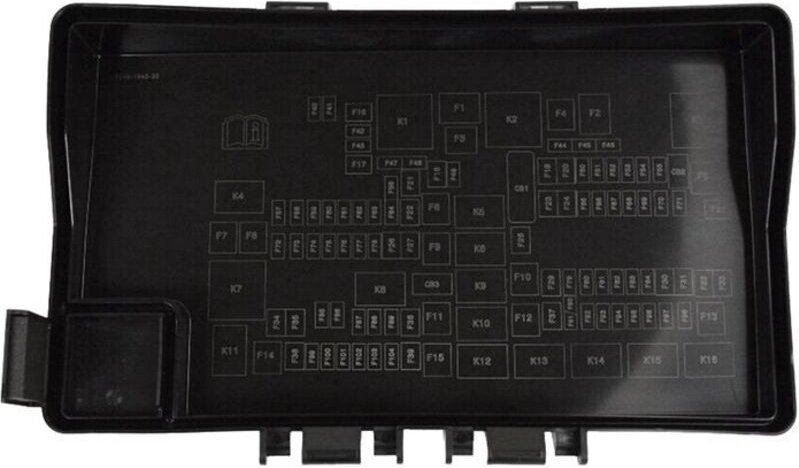 68202821AA Auto-Sicherungsrelaiskasten-Abdeckung für Grand Cherokee 2013-2022 Sicherungsschutzabdeckung Autozubehör