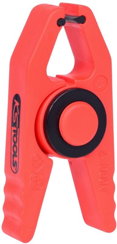 Kunststoff-Klammer mit Schutzisolierung, klein, 80mm