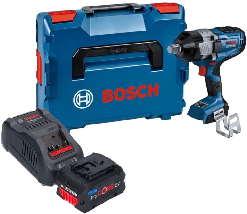Bosch gds 18V-1600 hc Professional Akku Schlagschrauber 18 v 1600 Nm 3/4'' biturbo Brushless + 1x ProCORE Akku 8,0 Ah + ...