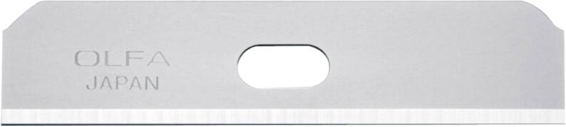 Olfa - Set mit 10 Trapezklingen 'SKB-7/10B' für Standardarbeiten, 12,5 mm breit, silberfarben