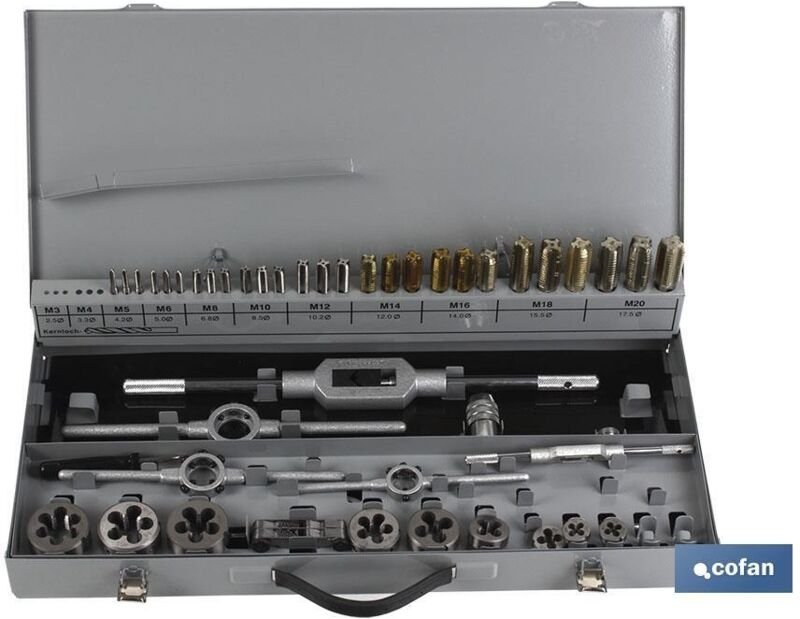 Juego de machos y terrajas - med. 5-6-8-10-12-14-16-18-20