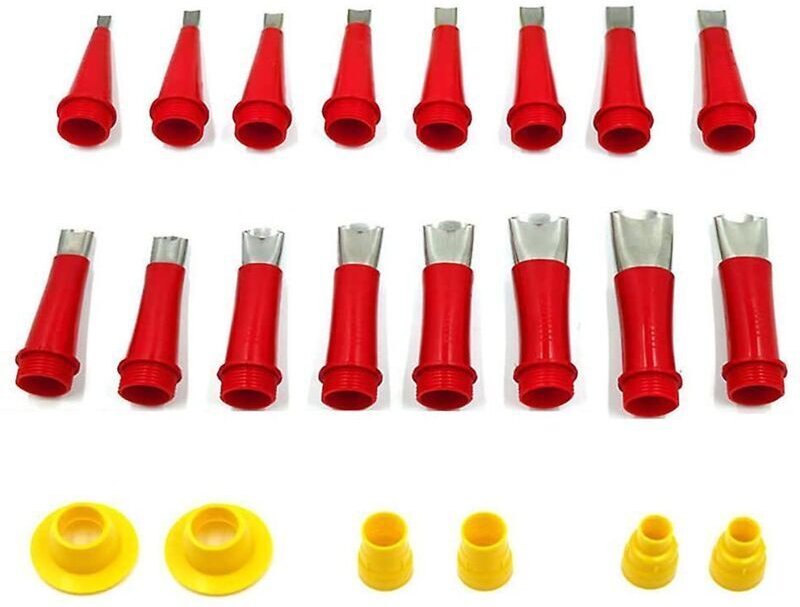 Edelstahl-Düsenapplikator, 22-teiliges Set, Dichtungsmittel, Silikondichtstoff, Werkzeug für die Oberflächenbearbeitung,...