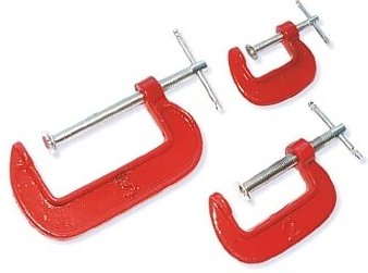 C Schraubwwingen Set 3-tlg. 25mm, 50mm und 75mm