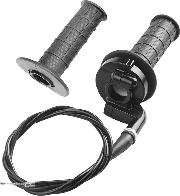 Motorrad Lenkergriffe Motorradgriff Lenkergriffe 7/8' 22mm Motorrad Griffe Motorrad Gasgriff mit Kabel + Gasklemme Ersat...
