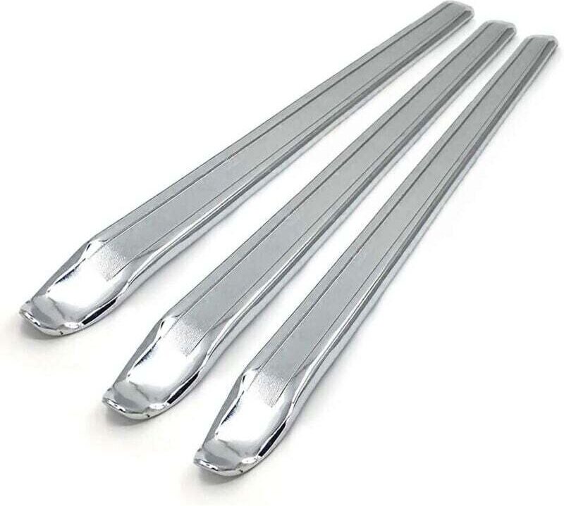 3-teiliges manuelles Reifenmontierset für Fahrräder und Motorräder, 30 cm Metall-Reifenheber – Silber