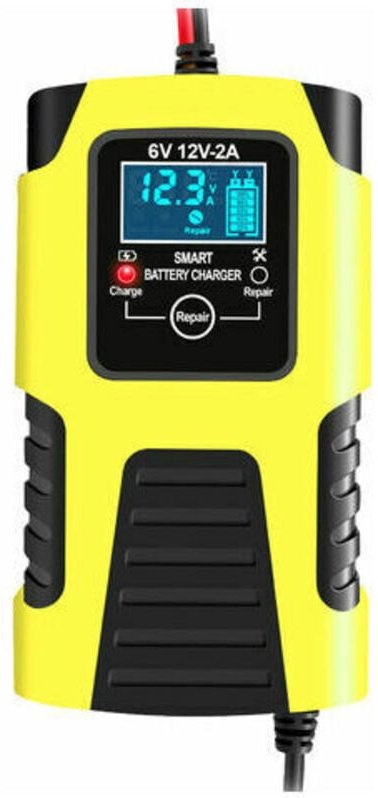 Jalleria - 12V/2A 24V/2A Automatisches intelligentes Batterieladegerät, tragbares Erhaltungsladegerät, Entschwefelung fü...