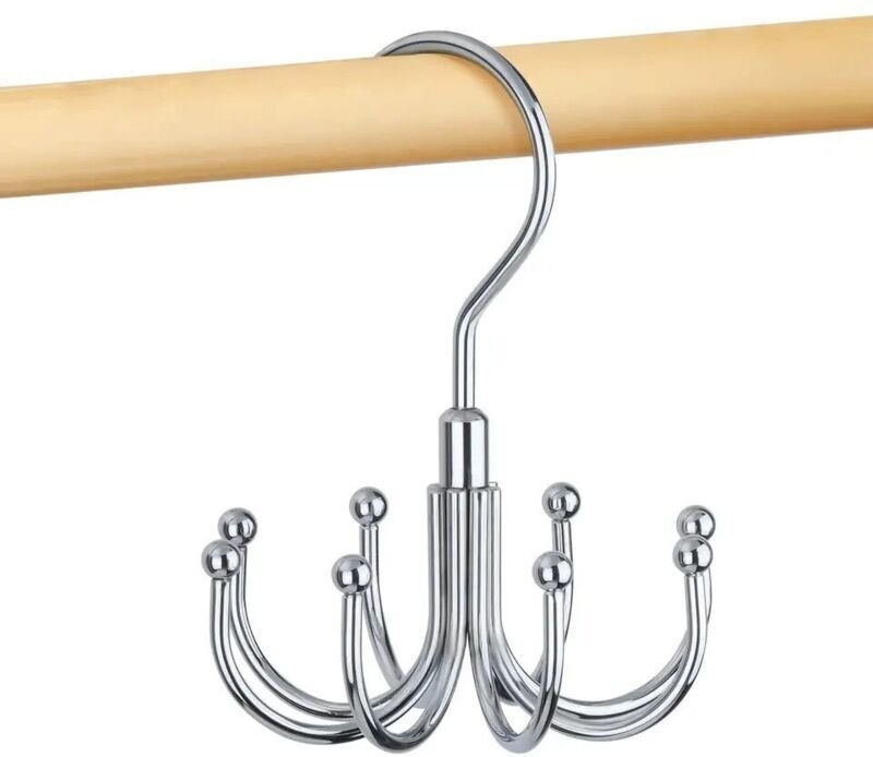 Gürtelhalter, drehbarer Gürtelhalter, Organizer für Kleiderschrankaccessoires, maximale Aufbewahrungskapazität 61 cm, Ha...