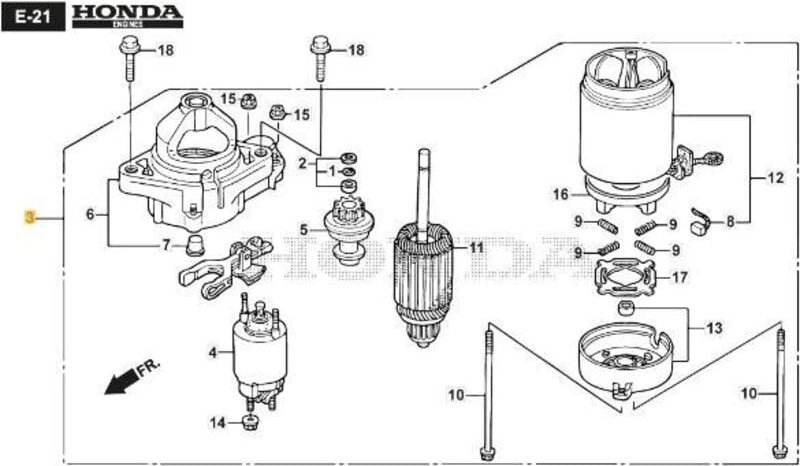 Original Stiga Anlasserbaugruppe – 118552490/0