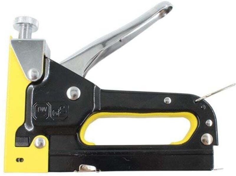 Robuster 3-in-1-Hefter mit 3000 Klammern und Klammerentferner, manuelle Hefter und Nagler aus Stahl für Wand, Holz, Pols...