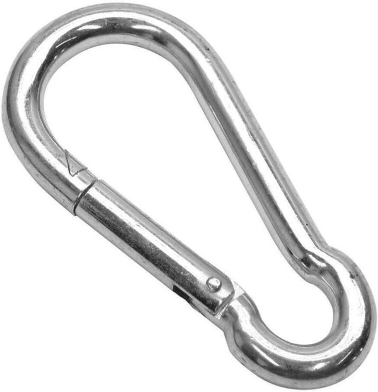 Feuerwehr-Karabinerhaken verz. 40 x 4 mm