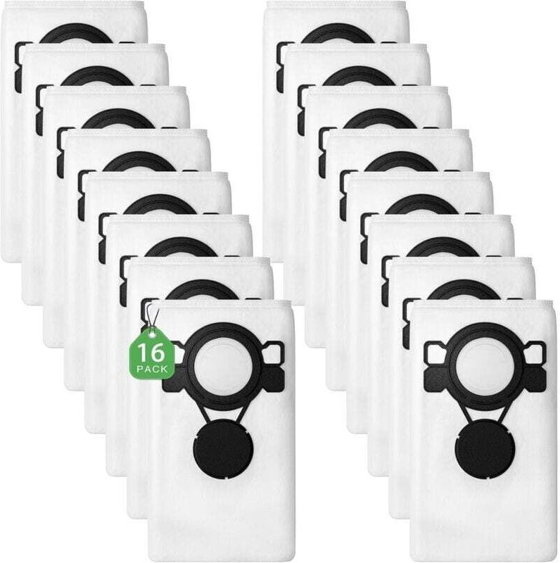 Packung mit 16 Staubsaugerbeuteln, kompatibel mit Makita VC2512L, VC2000L, VC2010L, VC2012L, VC2511L, VC3011L, VC3012L u...
