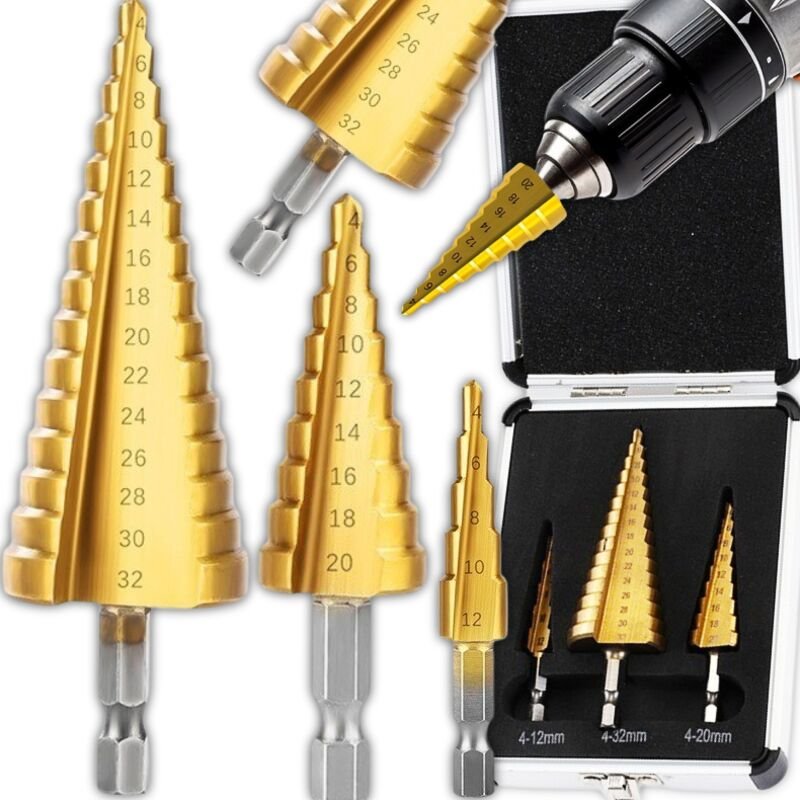 Starke Kegelbohrer, Stufenbohrer für Metall, 4-32 mm
