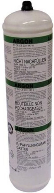 Oxyturbo - Flasche für Schweißgerät - Argon - 950 ml