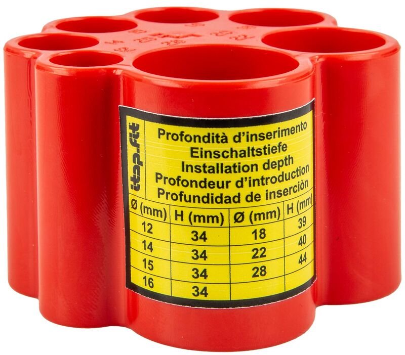 Itap-fit Tiefenmesslehre für Messing-Steckverbinder itap-fit ø 12 - 28 mm