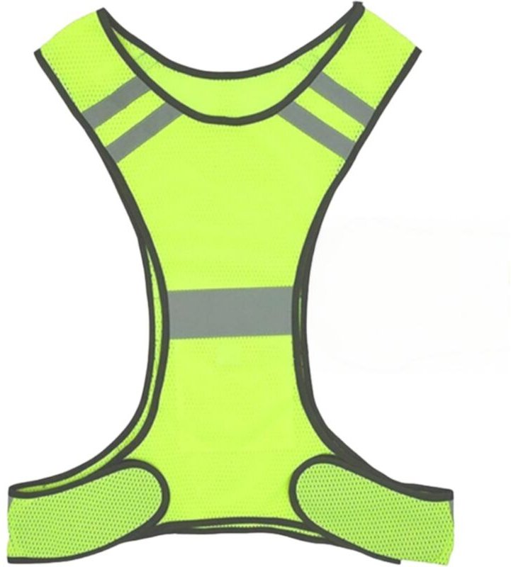 Reflektierende Sicherheitsweste, gut sichtbare gelbe Weste zum Radfahren, Laufen und Joggen, verstellbare reflektierende...