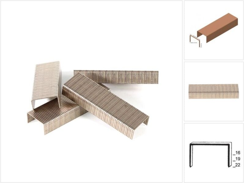 Heftklammern B19CLF verbronzt - Prebena