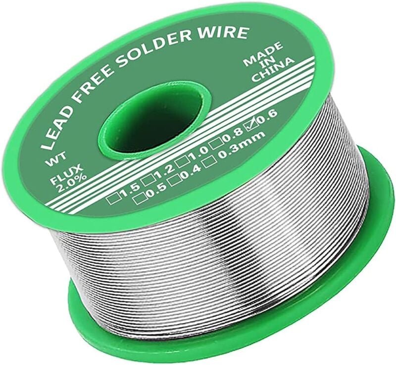 Bluedeer - Lötzinn 0.6mm, Lötzinn mit Flussmittel, Solder Wire 20g Lötzinn Bleifreier für Solder die Reparatur und den H...