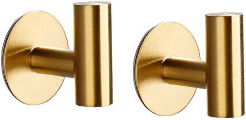 Set mit 2 selbstklebenden Haken aus Edelstahl SUS304, robuste und wasserdichte Wandhaken - für Bad, Küche, Hotel