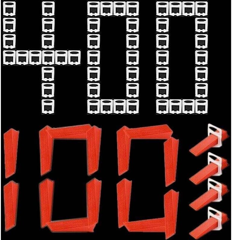 Nivelliersystem für 1,5 mm breite Fugen, inklusive 400 Laschen und 100 wiederverwendbaren Keilen. Dieses System dient zu...