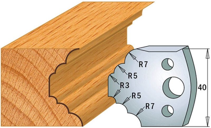 691.021 Paar Abweiser 40x4mm