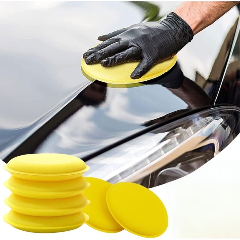 Autopolierschwamm, Polierpad, Polierkissen, Auto-Applikatorpad, Polierschwämme, Auto-Keramik-Applikator, Wachs-Applikato...