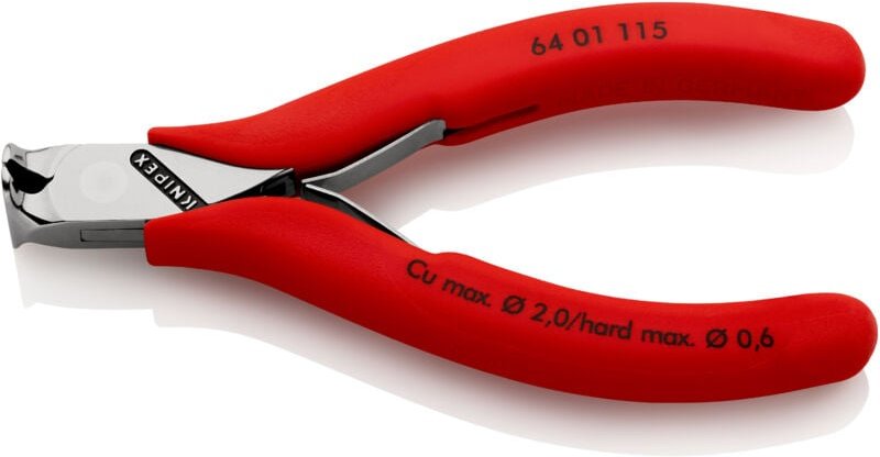 64 01 115 Elektronik-Vornschneider mit rutschhemmendem Kunststoff überzogen 115 mm