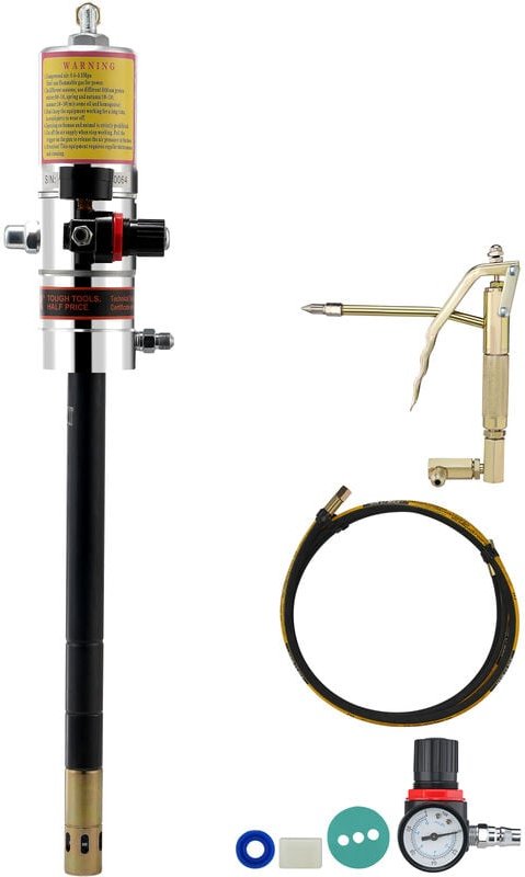 Mophorn - vevor Fettpumpe Luftbetriebene Fettpumpe mit 50:1 Druckverhältnis, 3,96 m Hochdruckschlauch und Fettpresse, Pn...