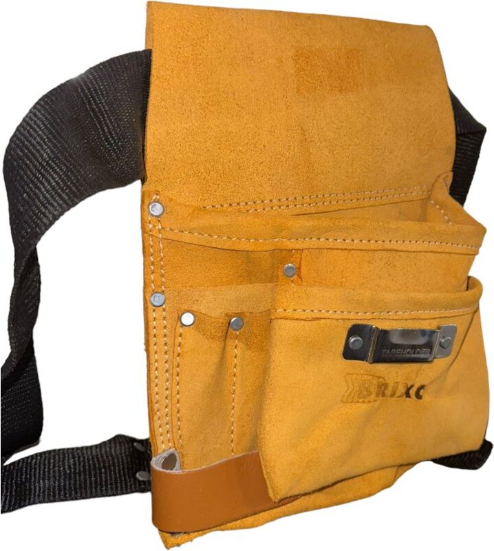 Tischler in Leder Carpenter mit Brixo Carrier