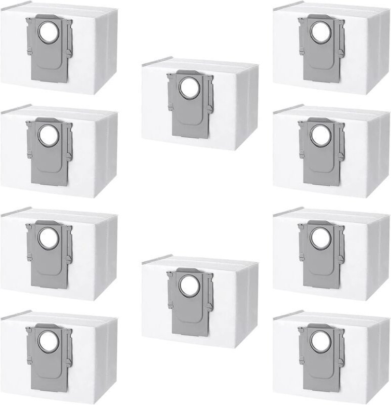 10er-Pack Staubbeutel für Roborock S8+/S8 Pro Ultra, S7 MaxV Ultra, S7 Pro Ultra, Q7+, Q7 Max Plus, Q5+ und T8 Saugrobot...