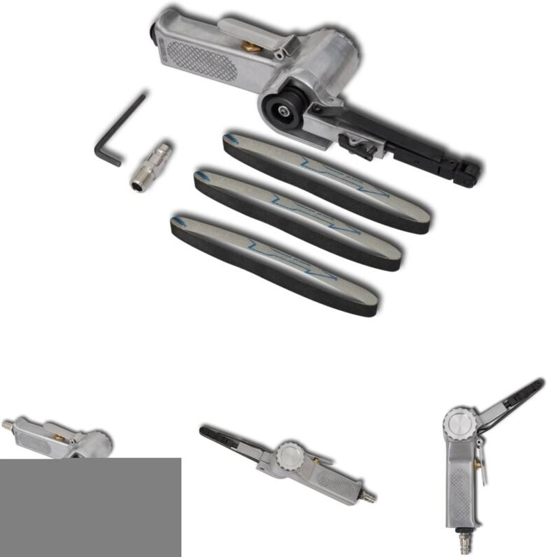 The Living Store - Druckluft Bandschleifer mit 3 Bänder - Schwingschleifer