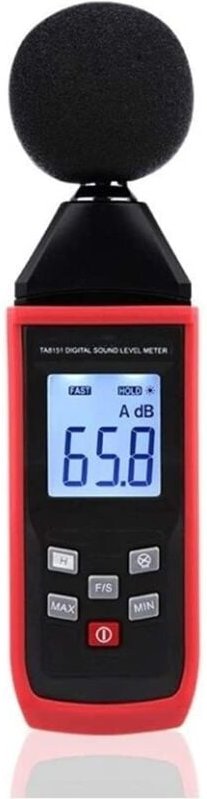 Lärmmesser, digitaler Schallpegelmesser, Lärmtester, 30–130 dB, LCD-Anzeige in Lärm-Dezibel