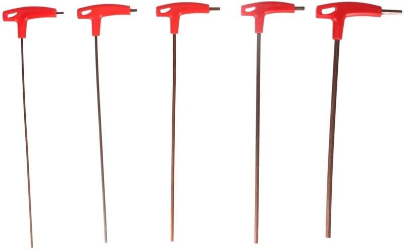 5-teiliger Sechskantschlüsselsatz, T-Griff-Flachkopfschlüssel aus S2-Legierungsstahl, Kombinationsschlüsselsatz, Werkzeu...