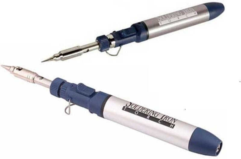 Trade Shop - Wiederaufladbare professionelle Gas Taschenlampe 3 in 1 Laptop -