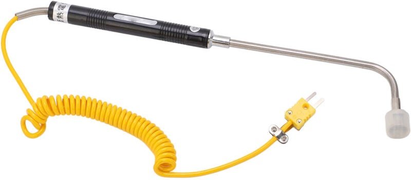 rechtwinklige Oberflächen-Thermoelementsonde Typ K zur Messung der Handtemperatur NR 81532B -50 500℃