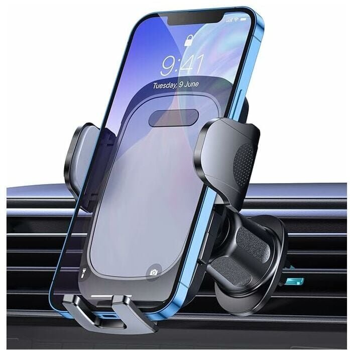 Autotelefonhalter, 360° drehbarer Autotelefonhalter mit Belüftungsöffnung, Ein-Knopf-Entriegelung