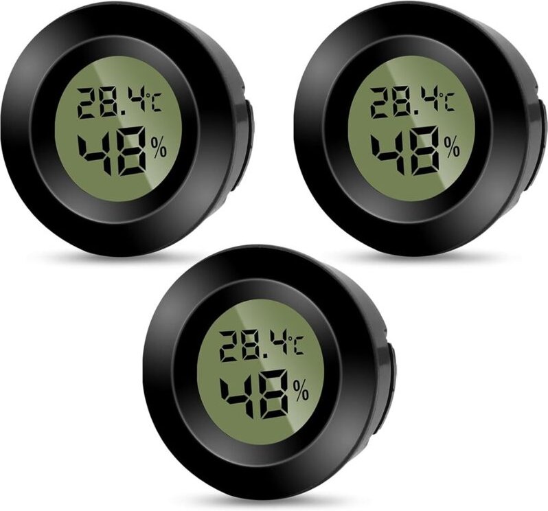 3er-Pack digitales Hygrometer, Innenthermometer, Umgebungsthermometer, hochpräzise Temperatur- und Feuchtigkeitsüberwach...