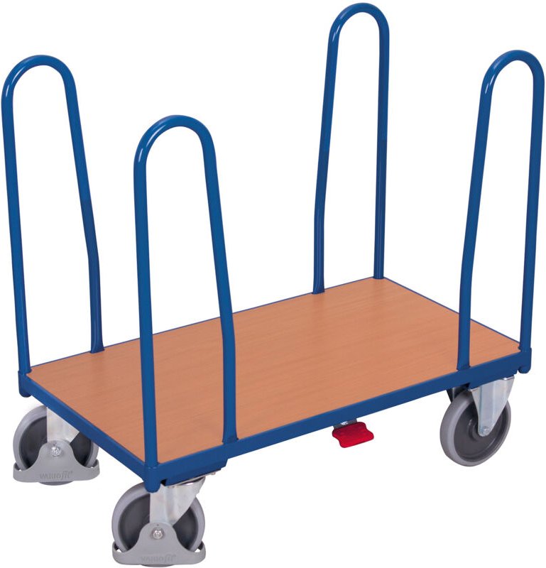 VARIOfit Seitenbügelwagen mit 4 Bügeln 1060x640mm Anthrazitgrau RAL 7016