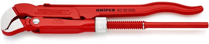 Knipex - 83 30 005 Rohrzange S-Maul rot pulverbeschichtet 245 mm