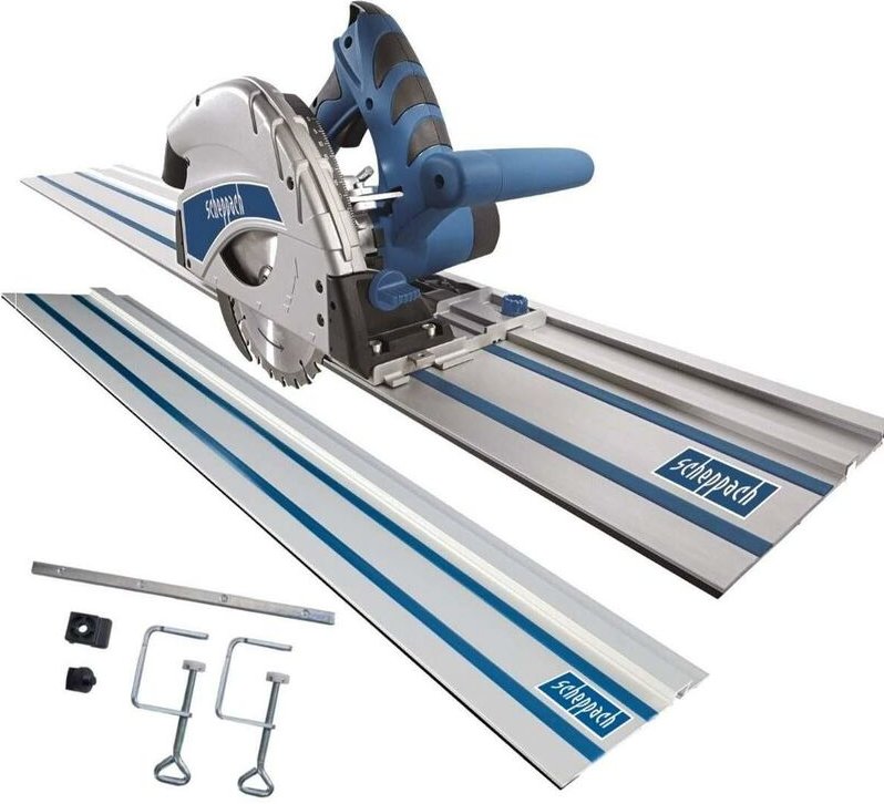 Scheppach - PL55 tauchsäge + 2800 mm führungsschiene + kit zubehör