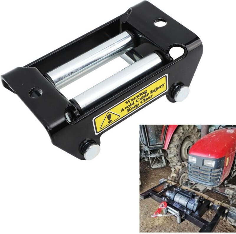 Vtizikl Guide-Câble Treuil VTT Acier - Support 2000 lb - Pour Treuils Manuels & Durables