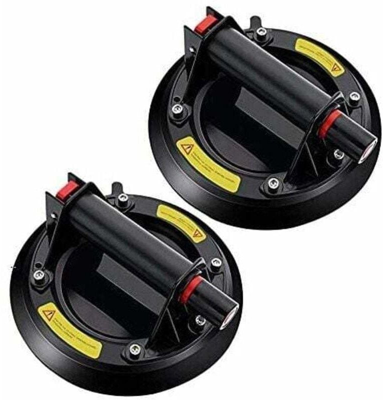 Set mit 2 professionellen Glassaugnäpfen, Vakuum-Glassaugnäpfe zum Transportieren und Bewegen von Glas, Fliesen, Glas, E...