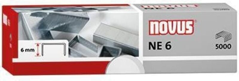 Heftklammer NE6 Elektrohefter Stahl verzinkt 5.000 St./Pack.