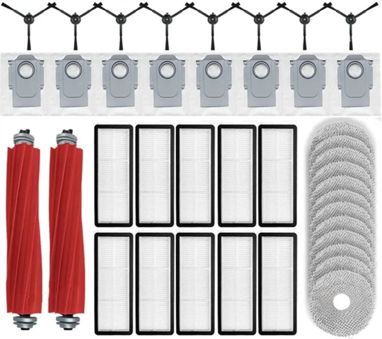 Für Qrevo s, Hauptrolle, Seitenbürste, Hepa-Filter, Wischtuch