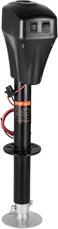 VEVOR Elektrischer Anhängerheber, 2267 kg, Wohnmobil-Anhängerstütze mit 2-Wege-Anschluss, manueller Kurbel & Wagenhebera...