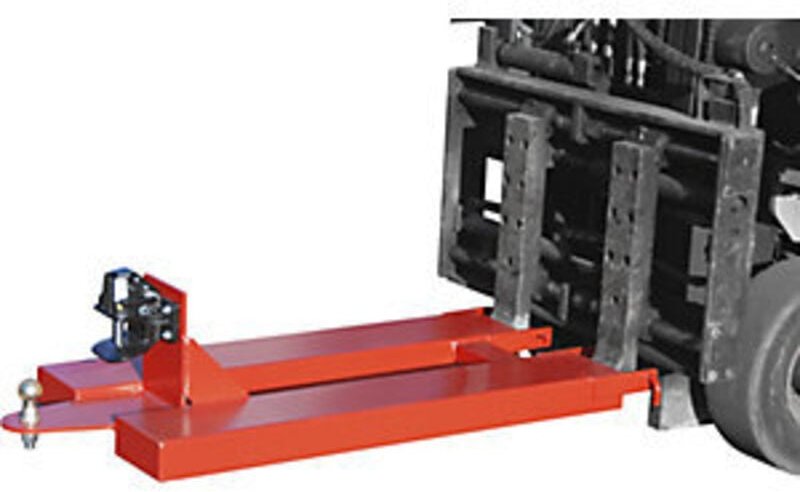 Bauer Rangierhilfe RH-RAK, Feuerrot, Rockinger RO 805 B mit Bolzen Ø 25 mm und Kupplungskugel