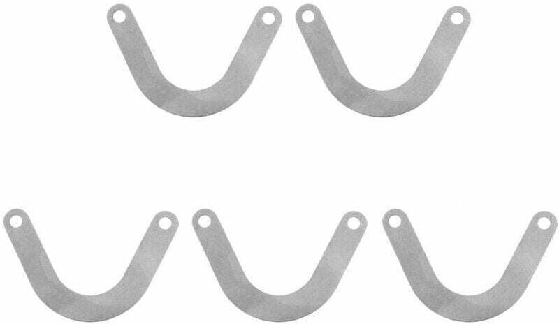 Packung mit 10 U-förmigen Metallventilplatten, Metall-Luftkompressoranschlüssen, 60 mm breiter Ventilplatte, Elektrowerk...